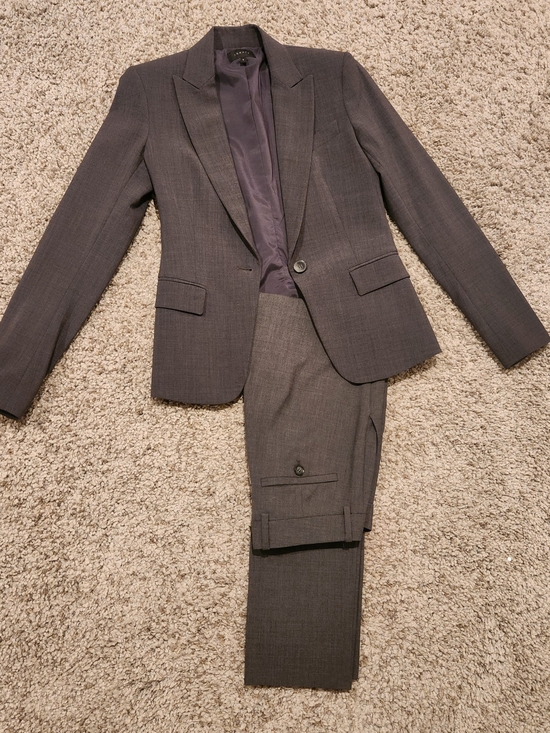 Theory Pants - Theory Dark Gray Suit and Pant